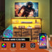 Led Dresser TV Stand for Bedroom, Entertainment Center with LED Lights