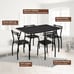 5 Piece Dining Set Table And 4 Chairs Home Kitchen Room Breakfast Furniture New