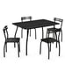 5 Piece Dining Set Table And 4 Chairs Home Kitchen Room Breakfast Furniture New