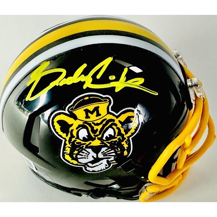 BRADY COOK SIGNED MISSOURI TIGERS ALTERNATE MINI HELMET MIZZOU AUTOGRAPH BAS 038