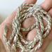 Super heavy FAS 925 Italy Sterling twisted rope chain Necklace