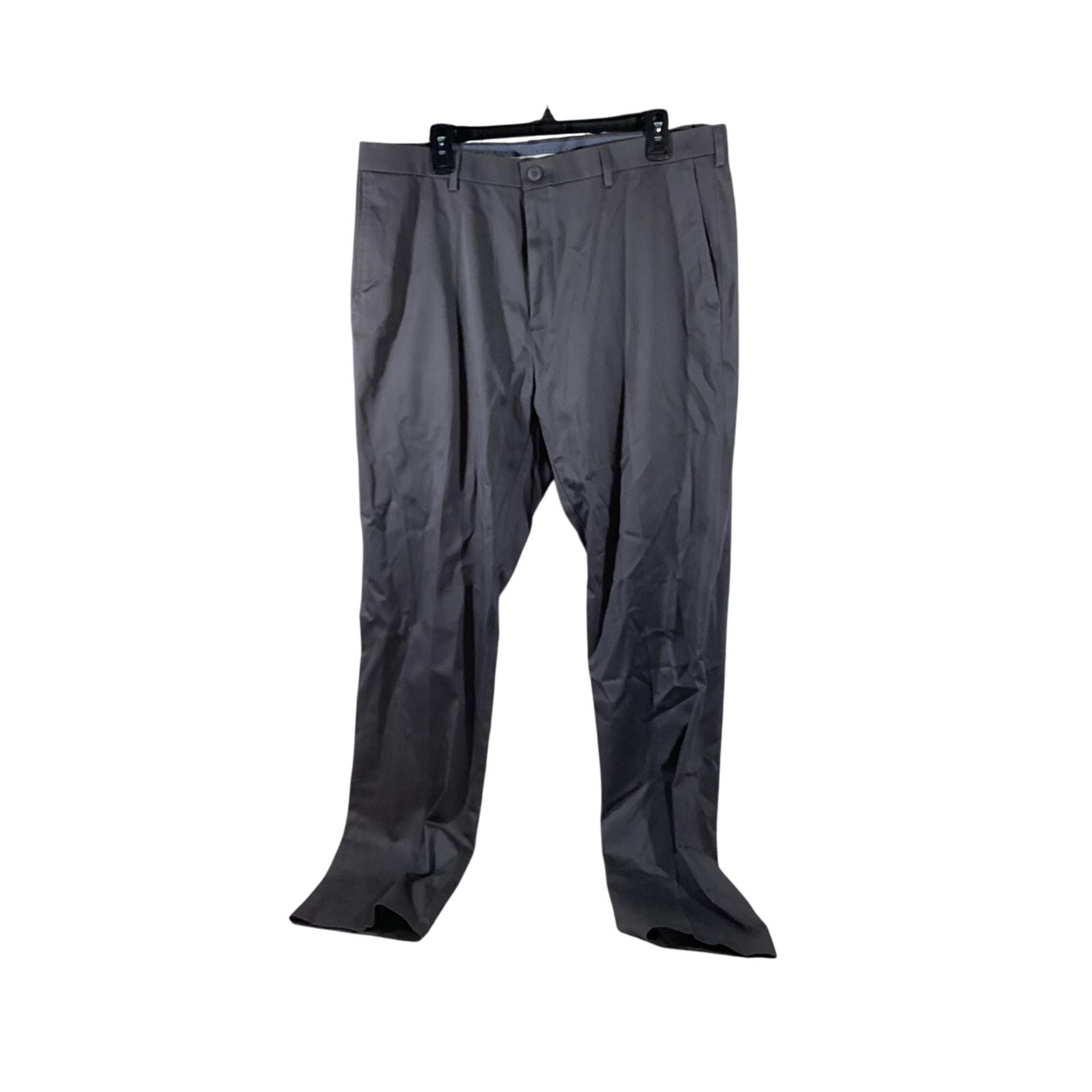 Haggar Pants Size 38x34 Men Straight Fit Stretch Golf Activewear Gray