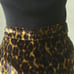 Masscob Silk Velvet Leopard Print Skirt size tag 38