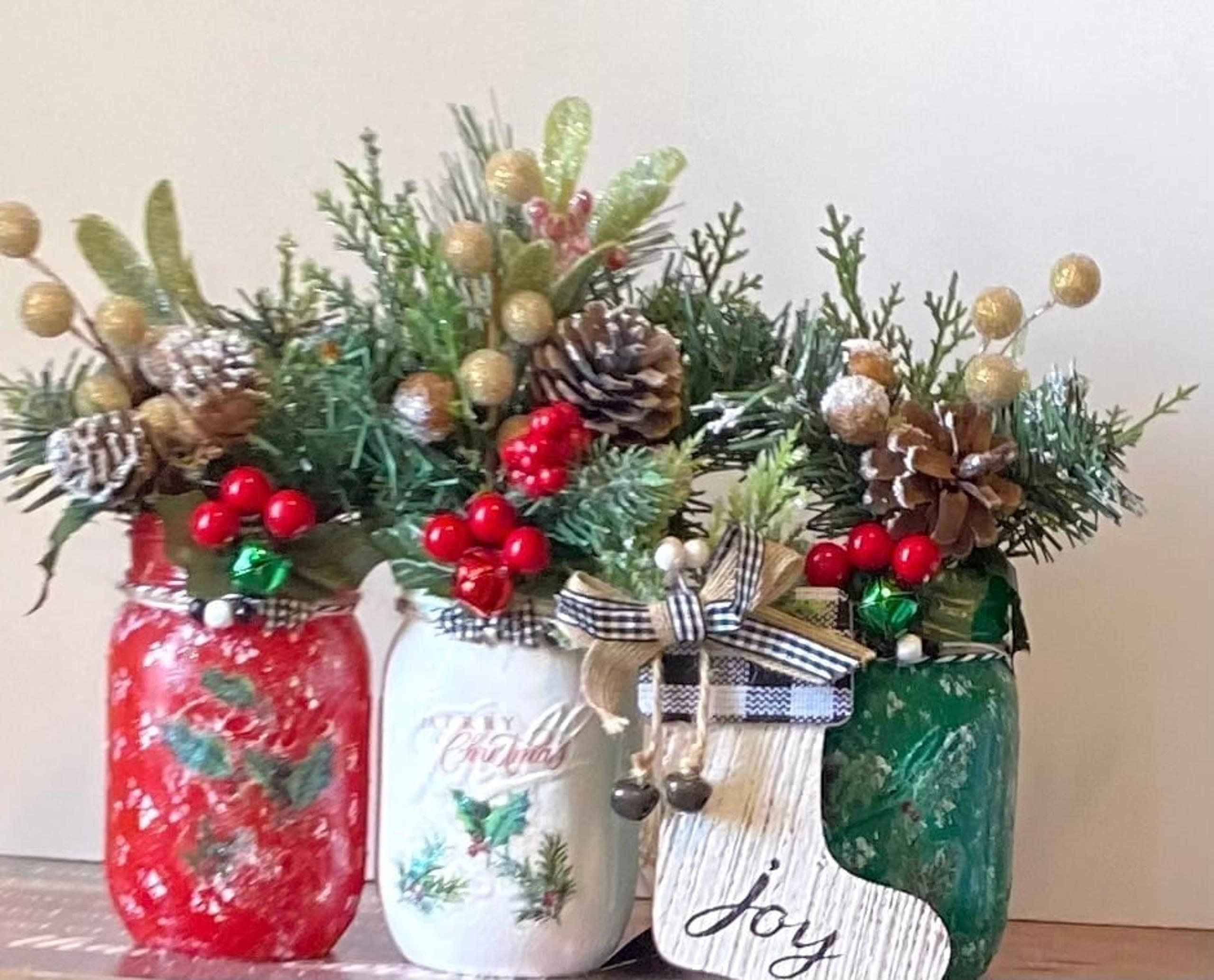 Traditional Boho Charm Festive Christmas Centerpiece ❤️❤️❤️❤️