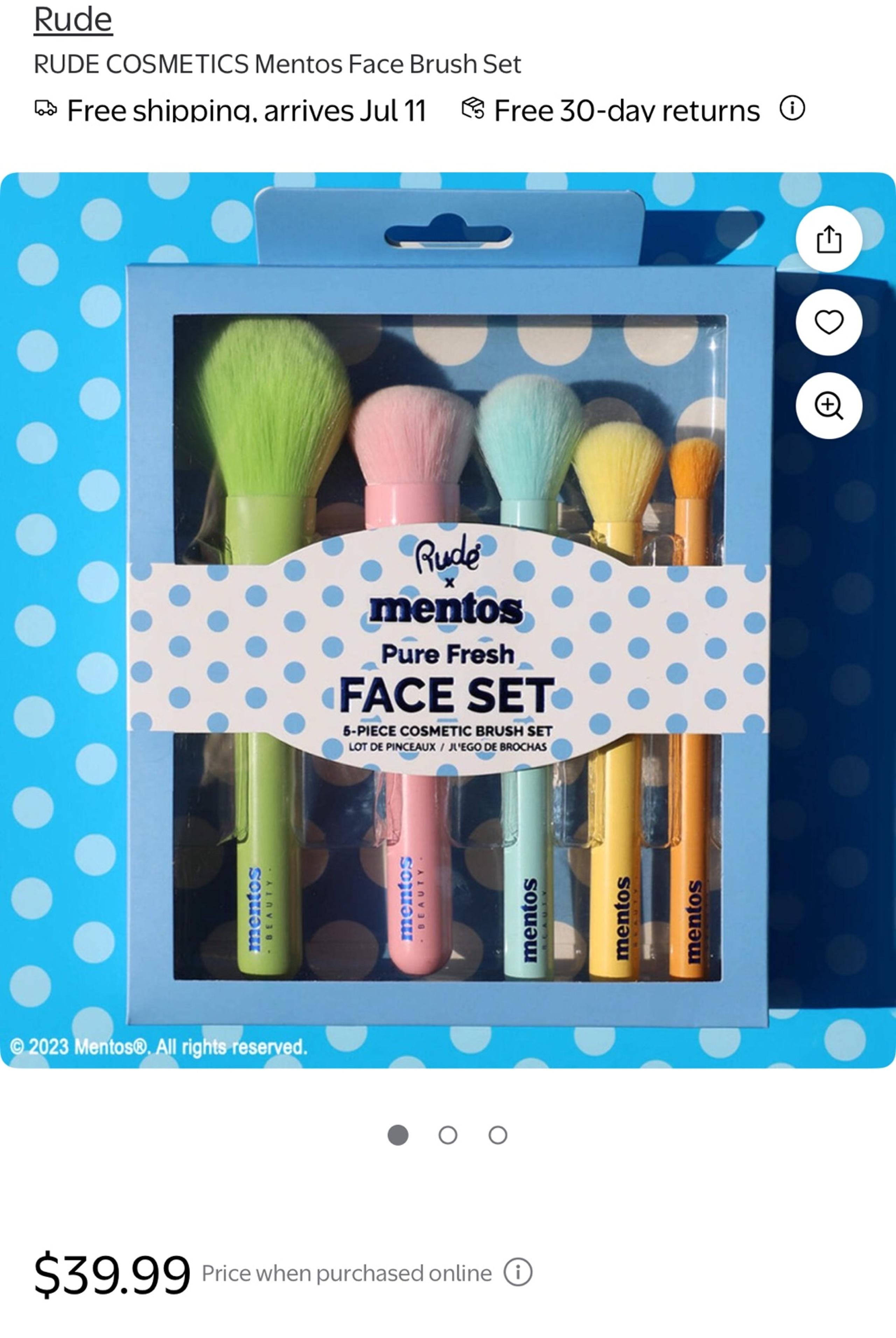 RUDE Mentos Makeup Brush Set