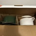 Brocc Your Body Mini Round Ceramic Cocotte Set Green and White Lids NEW IN BOX