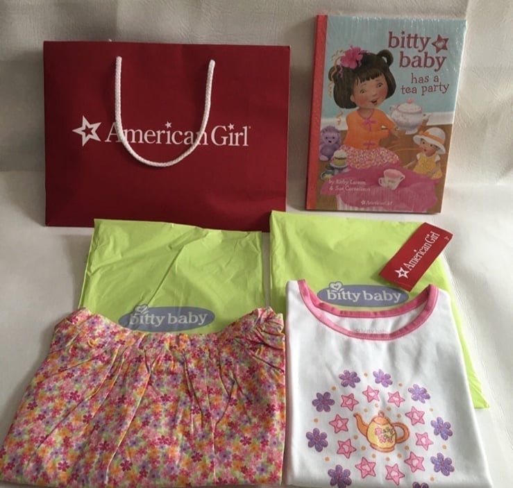 American Girl Teatime set for Girl with book