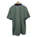G/Fore Polo Shirt Mens Large Tech Pique Striped Green Blue Golf Performance NWT