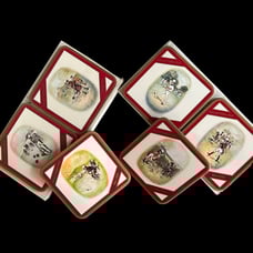Antique Johnny Walker Red Coasters NEW in Box Set of 6