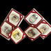 Antique Johnny Walker Red Coasters NEW in Box Set of 6