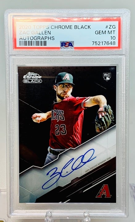 Zac Gallen Rookie Autograph Card