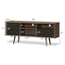 TV Stand/Console Cabinet 3 Shelves Storage Drawers Splayed Legs Bedroom
