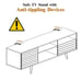 TV Stand/Console Cabinet 3 Shelves Storage Drawers Splayed Legs Bedroom
