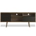 TV Stand/Console Cabinet 3 Shelves Storage Drawers Splayed Legs Bedroom