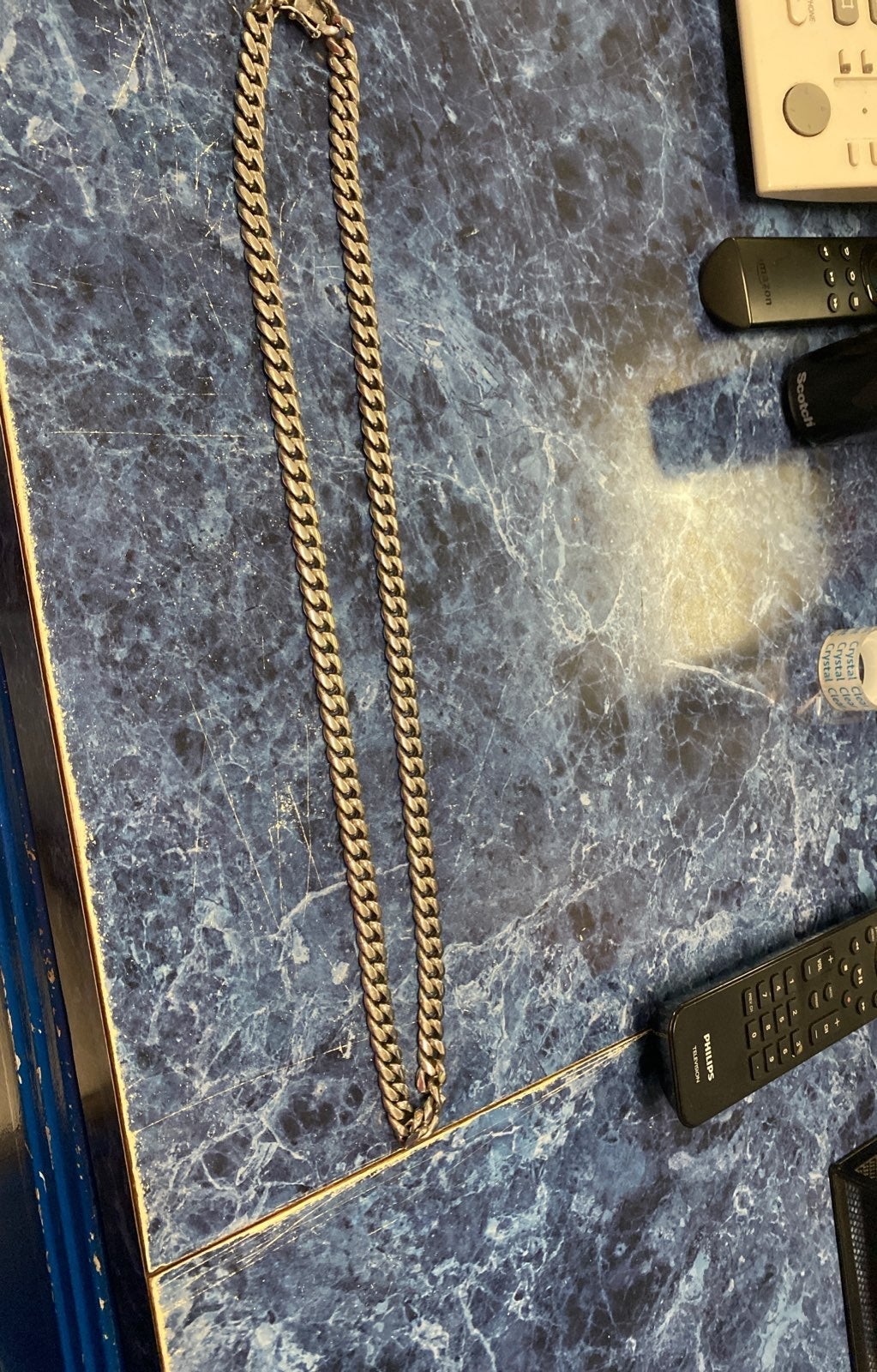 Cuban sterling Silver Chain