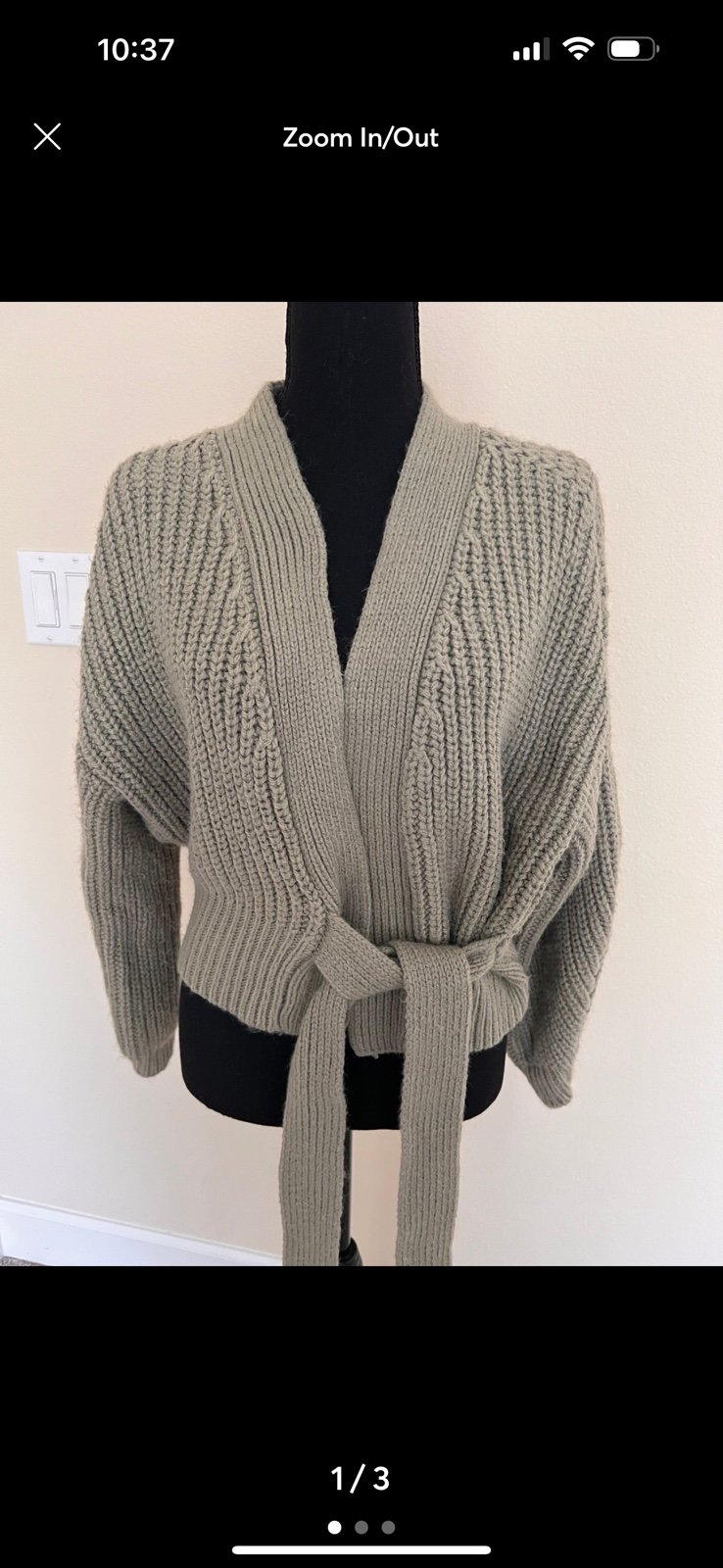 cowl neck wrap cardigan