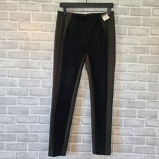 Ecru Love Pull On Suede Leather Front Pants Trousers Small NWT *flaw