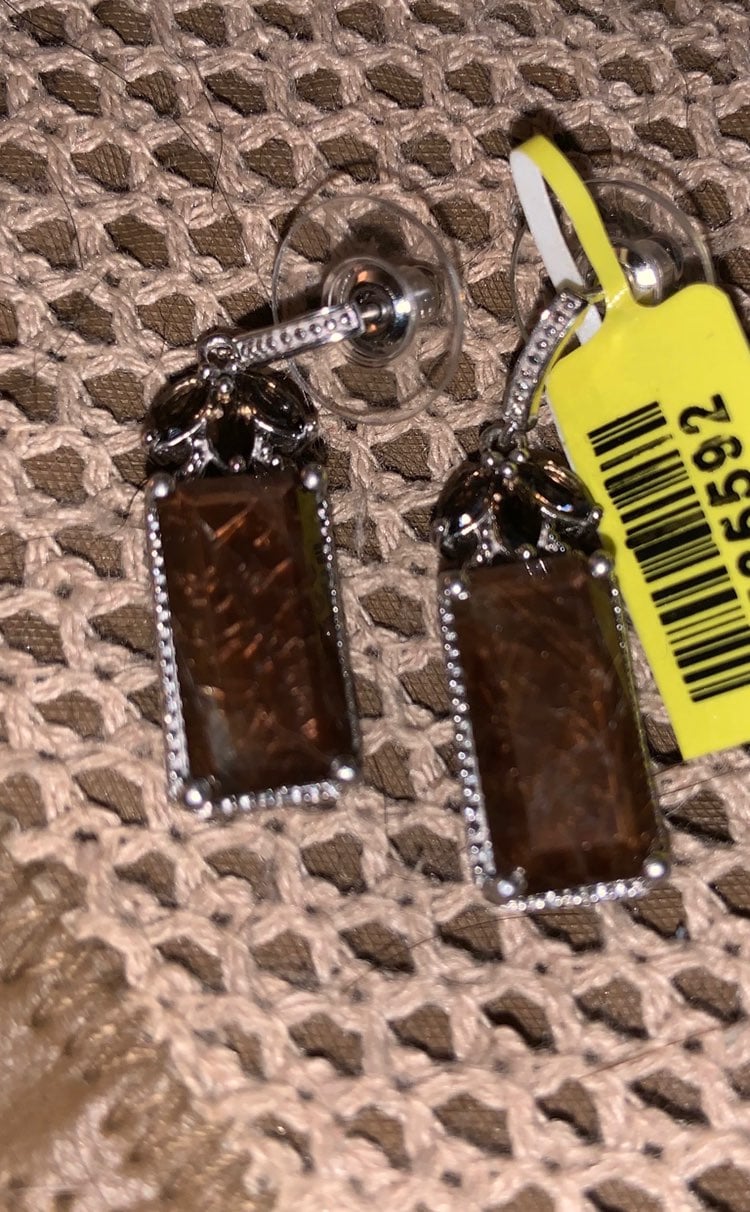 CHOCOLATE SAPPHIRE EARRINGS