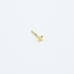 Elegant solid 14kt gold nose piercing with gold butterfly 20 gauge New