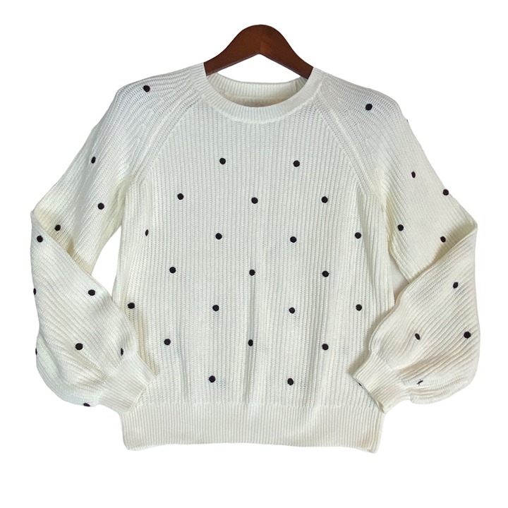 Lucky Brand Polka Dot Crewneck Sweaters Mercari