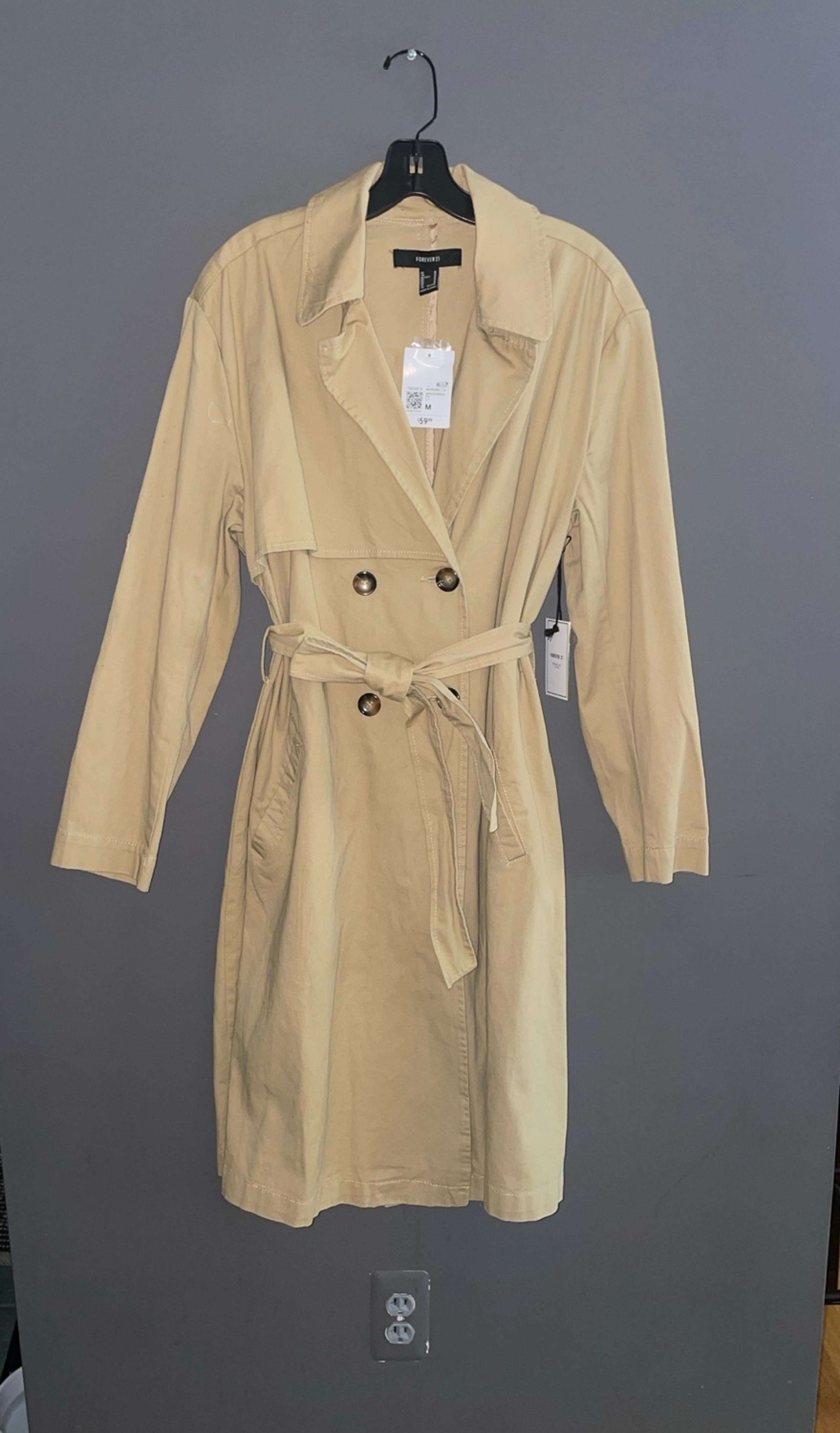 Forever 21 Trench Coat - Size Medium