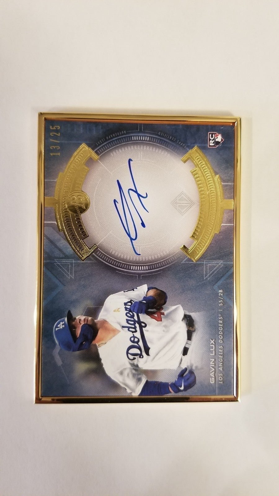 Gavin Lux 2020 Bowman Transcendent Autograph RC #13/25 BTVA-GL