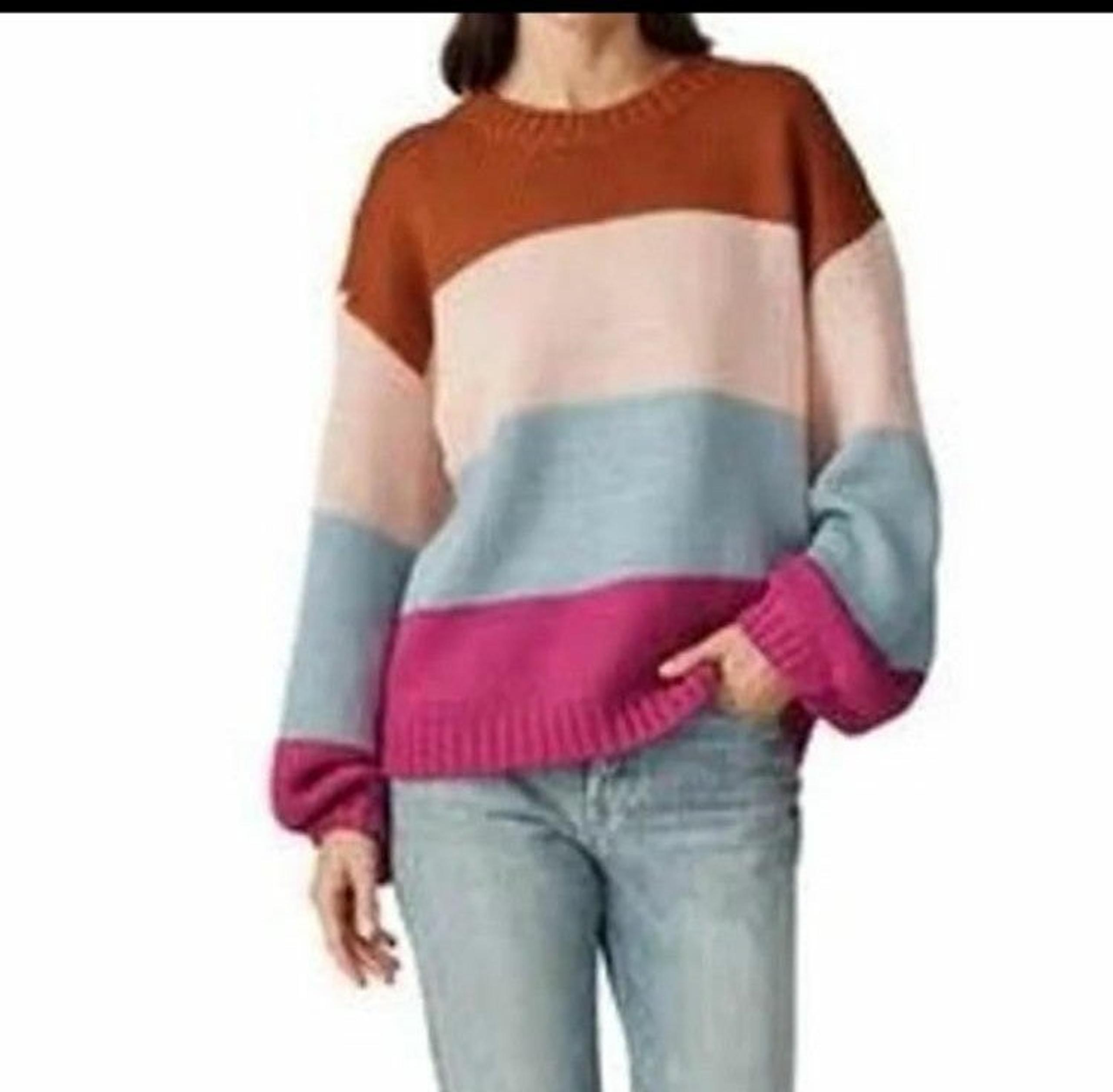 MINKPINK Oversized Striped Knit Sweater