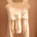 LIZ LISA Off-Shoulder Feather Knit Top with Pom-Poms (White)