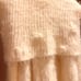 LIZ LISA Off-Shoulder Feather Knit Top with Pom-Poms (White)