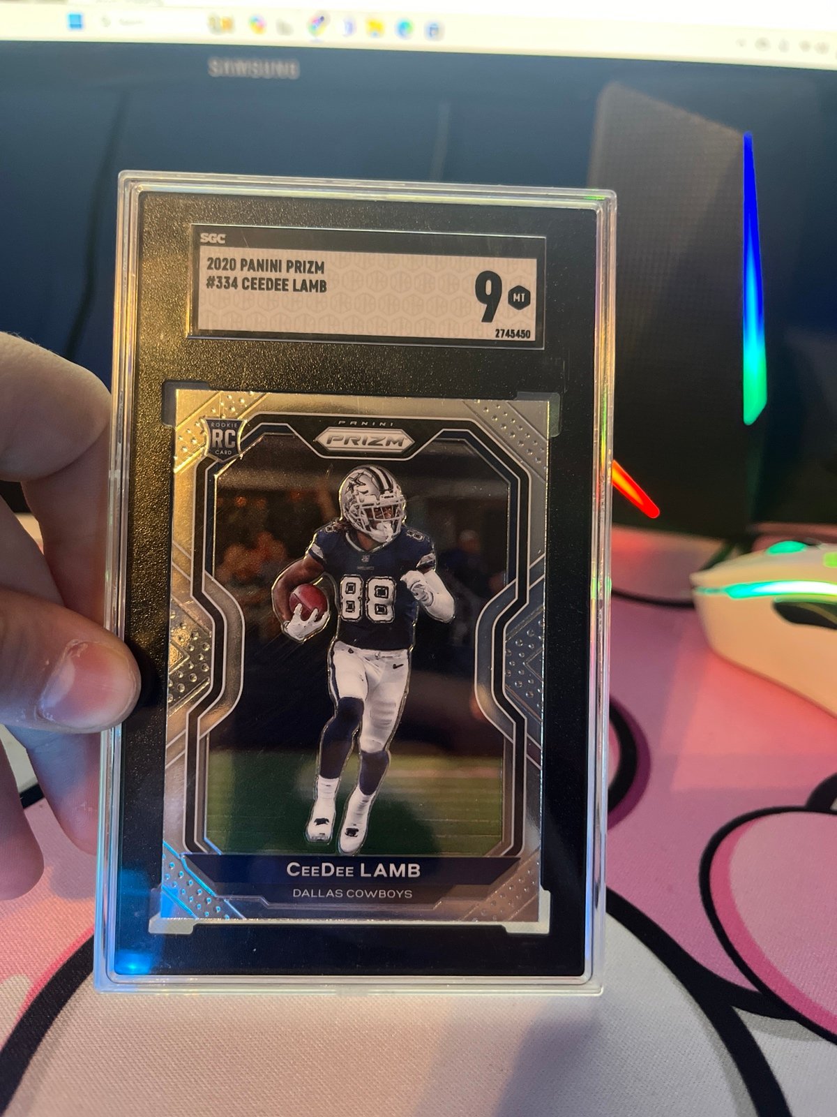 CeeDee Lamb Prizm Rc SGC 9