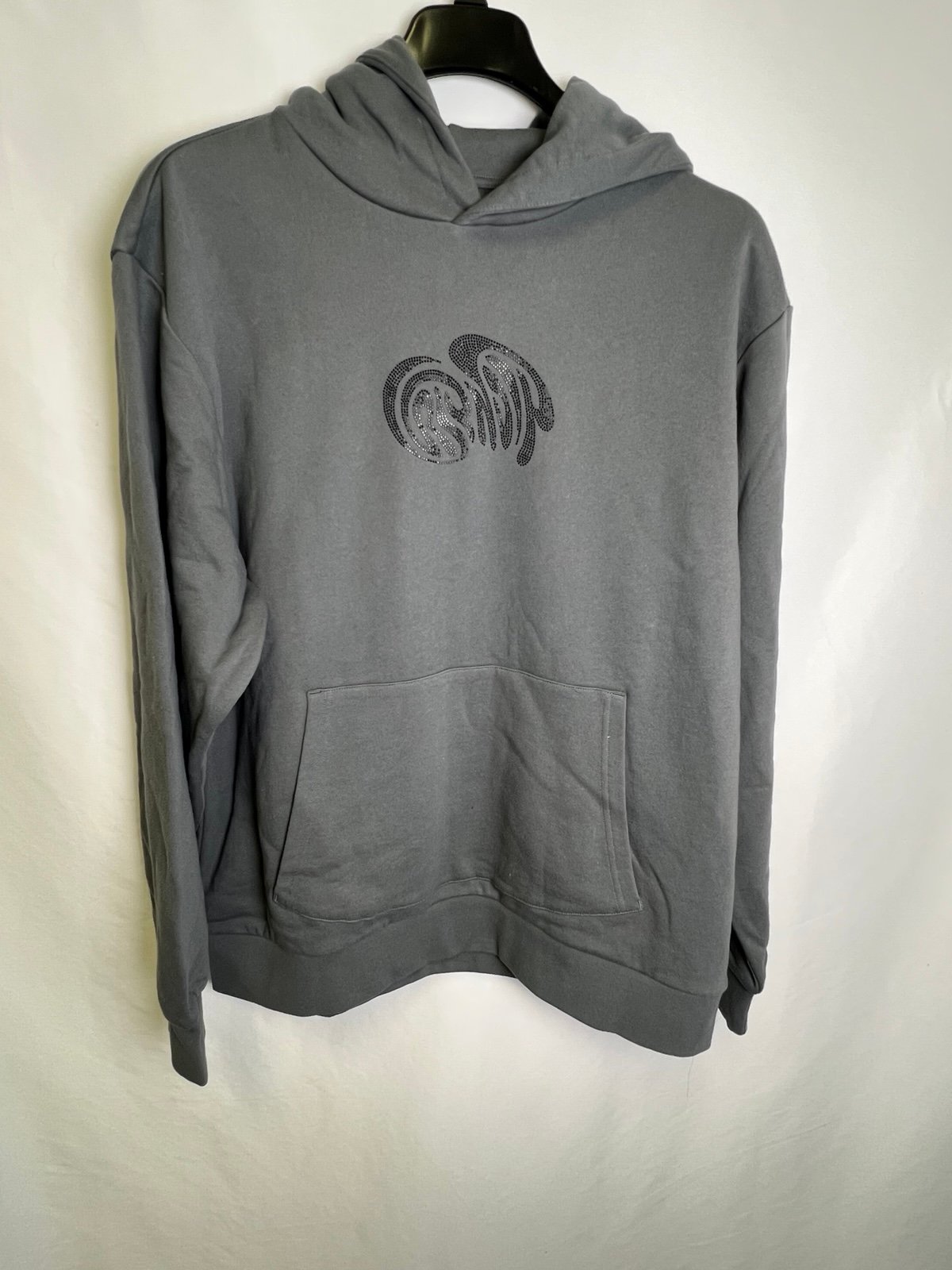 Ripndip beautiful trip rhinestone hoodie charcoal NWT sz XL