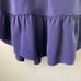 Dark Blue Silk Ruffled Camisole Top Flannel