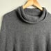 NORDSTROM Women's XL Dark Grey 100% Cashmere Turtleneck Sweater NWT
