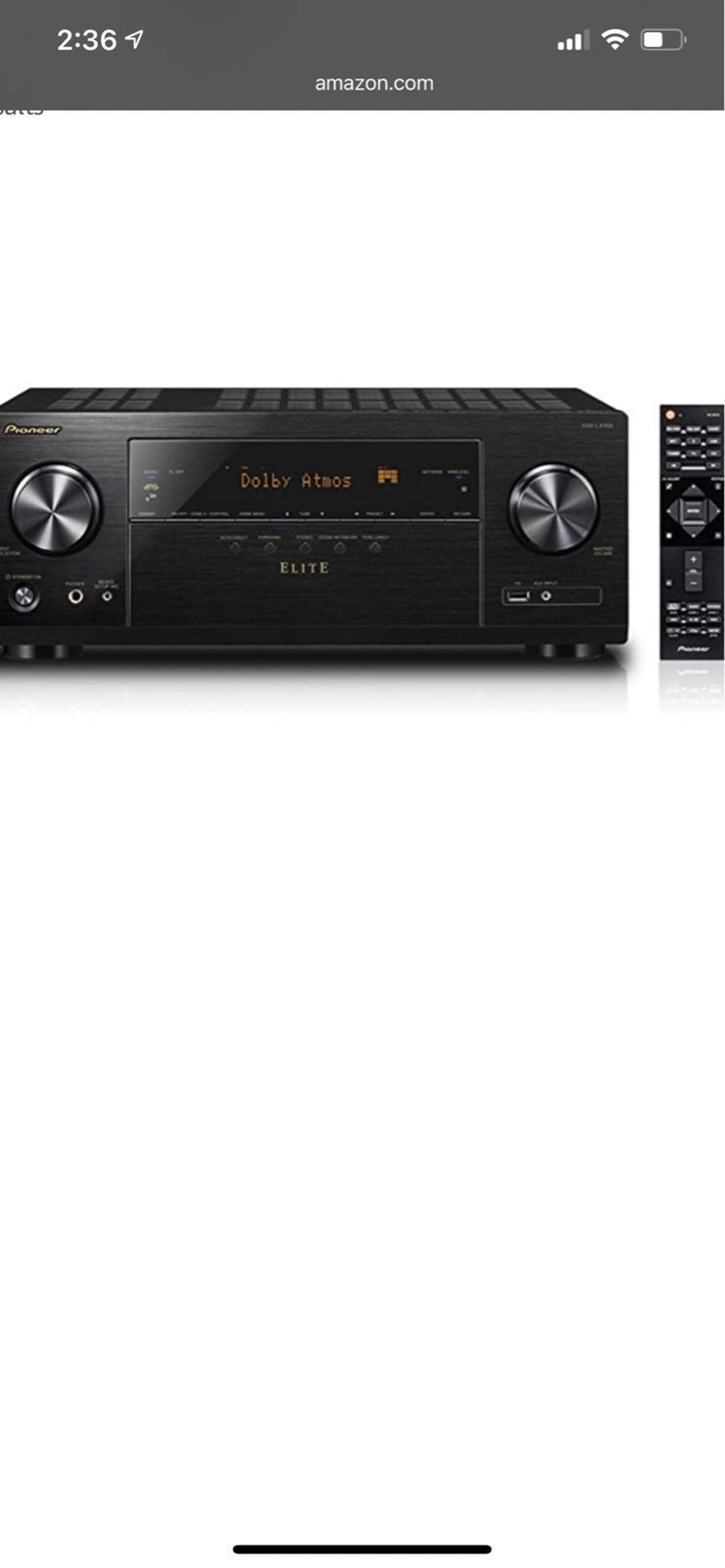 Pioneer Elite Receiver