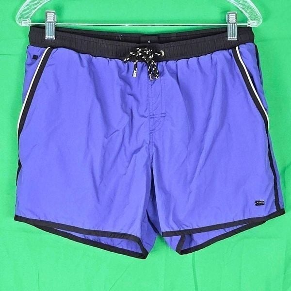 Boss Hugo Boss Mens Shellfish Blue Board Shorts Swim Trunks Small