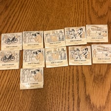 11X Vintage How It Began: The Book Match Matchbook Matches Advertising Camera,Au