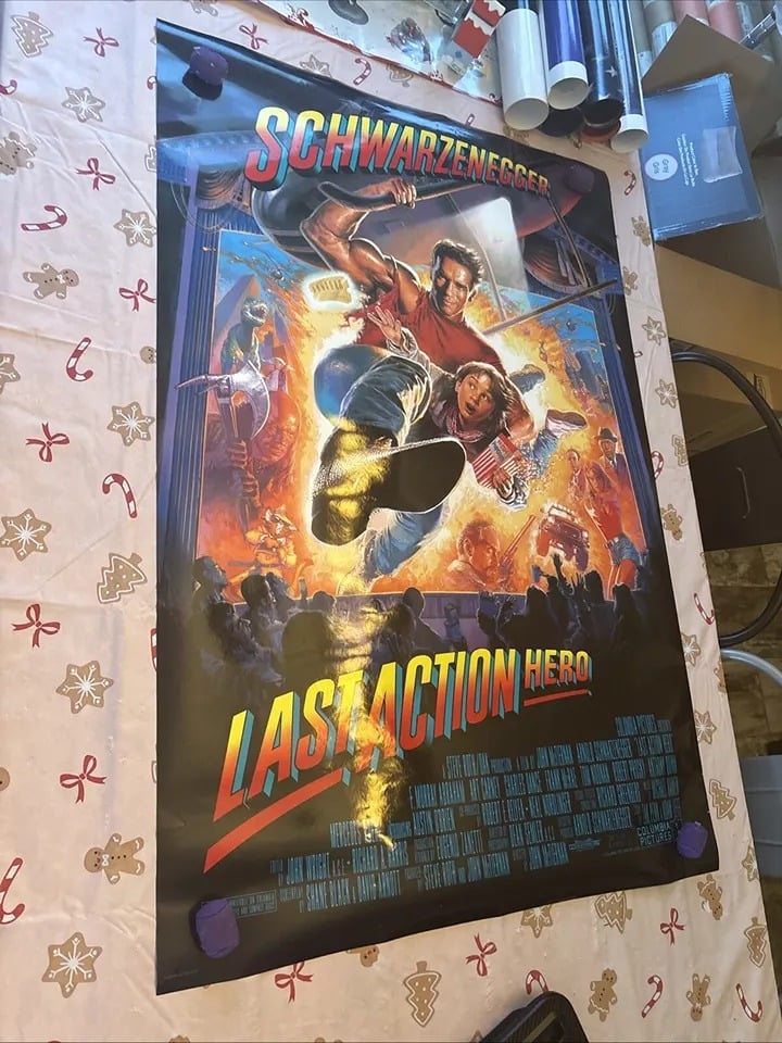 LAST ACTION HERO MOVIE POSTER ORIGINAL 27x40 SS ARNOLD SCHWARZENEGGER (2)