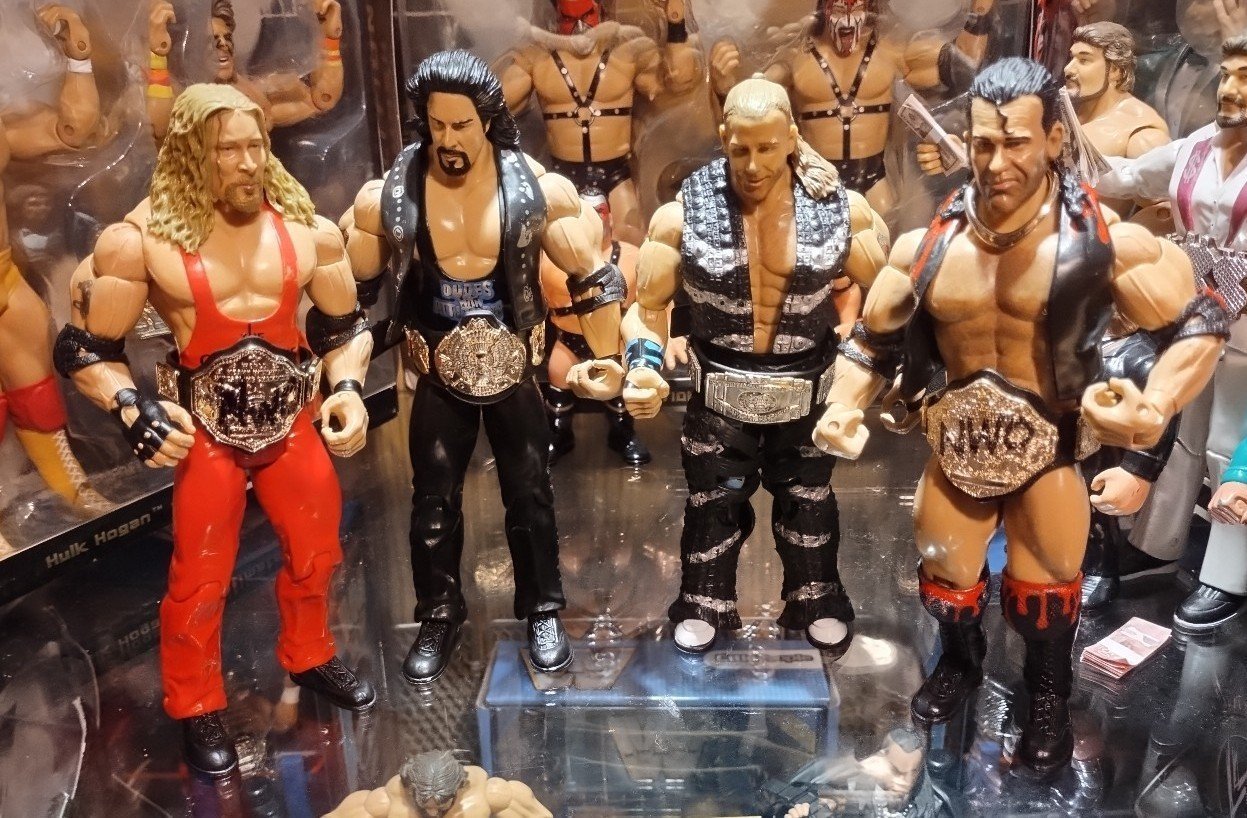 WWE Jakks Classic Superstars NWO OUTSIDERS and 2 Dudes with Attitudes(4 figures)