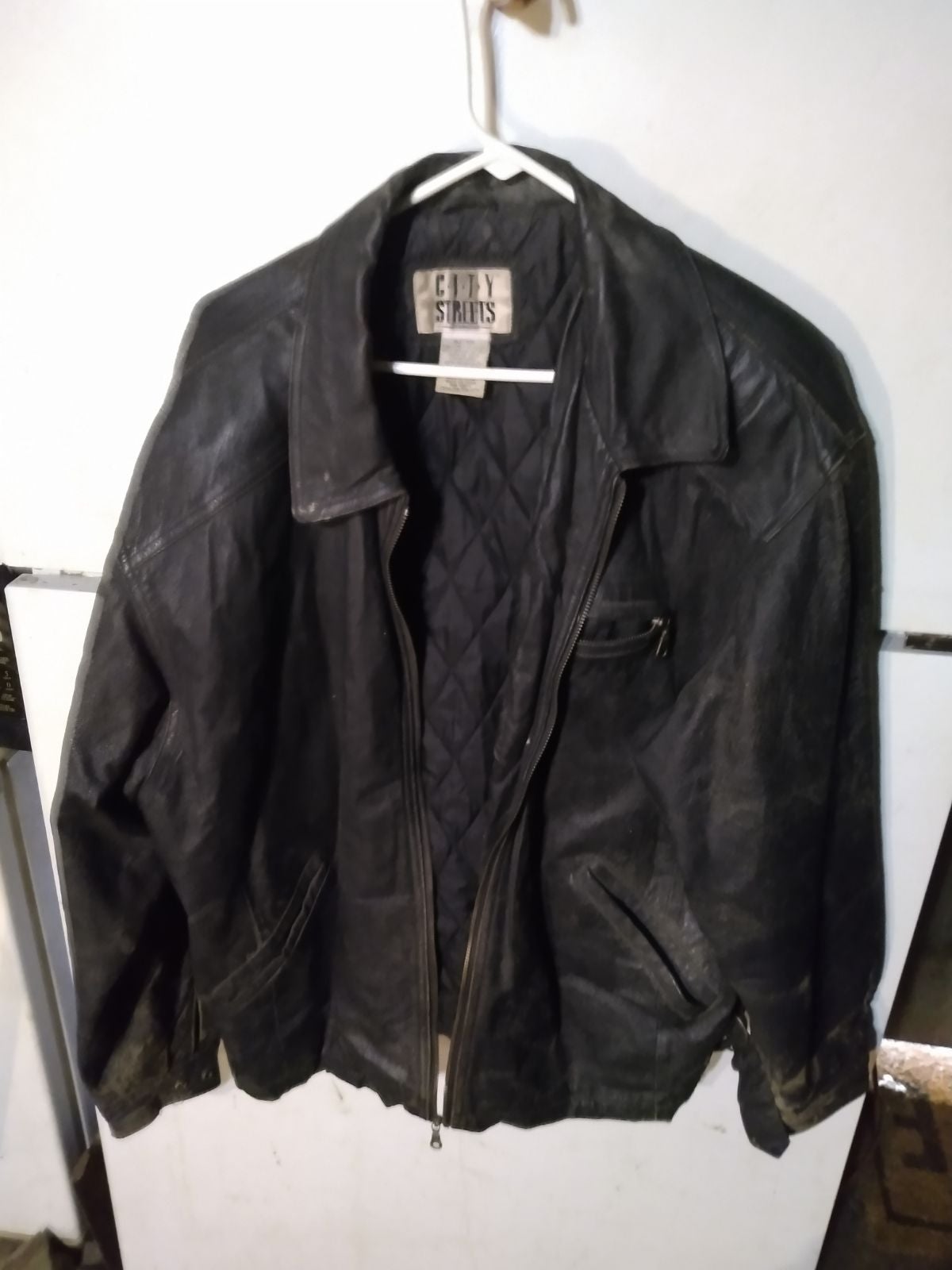 City streets Leather Jacket
