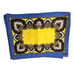 SET (12) Williams-Sonoma Yellow /Brown/Blue 100% Cotton Arabesque Dinner Napkins