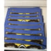 SET (12) Williams-Sonoma Yellow /Brown/Blue 100% Cotton Arabesque Dinner Napkins