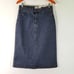 Calvin Klein Jeans Women Pencil A-Line Denim Skirt Sz 8 Pocket Casual Edgy Y2K