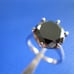 4.85ct 100% REAL NATURAL BLACK DIAMOND RING, CERTIFICATE,FR EE DIA TESTER Size 6