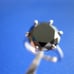 4.85ct 100% REAL NATURAL BLACK DIAMOND RING, CERTIFICATE,FR EE DIA TESTER Size 6