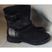 MONTANA Black Leather Zip Combat Moto Fashion Boots Womens 10M EUC Buttery Soft