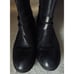 MONTANA Black Leather Zip Combat Moto Fashion Boots Womens 10M EUC Buttery Soft
