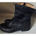 MONTANA Black Leather Zip Combat Moto Fashion Boots Womens 10M EUC Buttery Soft