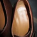 JACK ERWIN Plain Toe Bluchers Shoes Brown Calfskin Leather Made in Spain 9 1/2