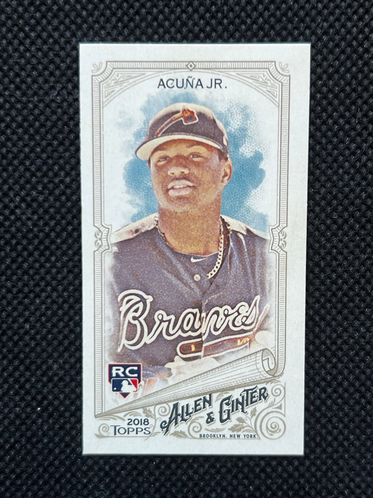 Ronald Acuna Jr 2018 Topps Allen Ginter No Number NNO Mini Back RC Rookie /50 Sp