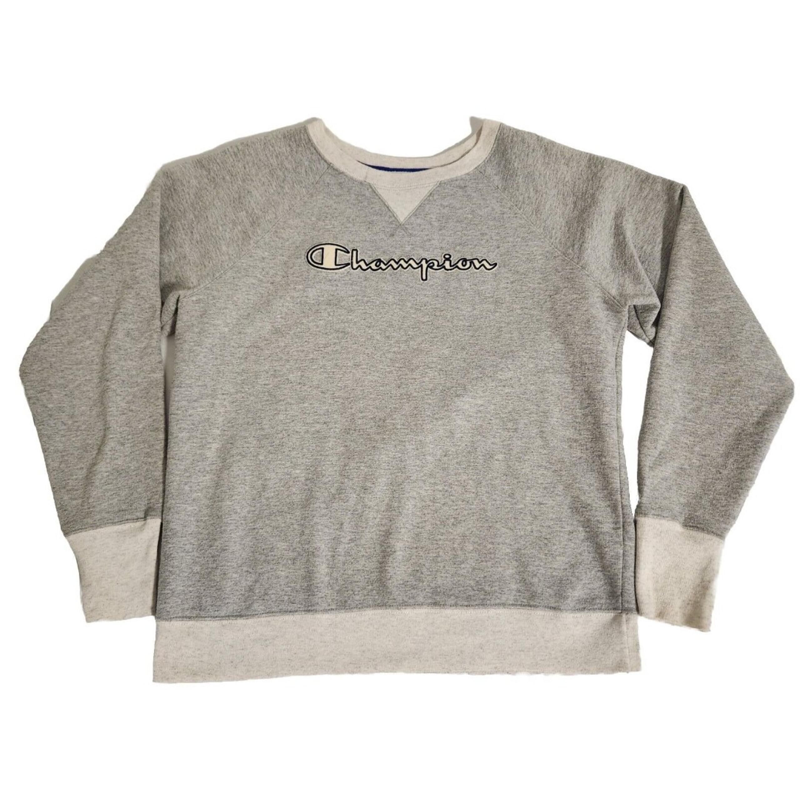 CHAMPION Pullover Long Sleeve Crew Neck Sweatshirt Gray Women's Size Medium